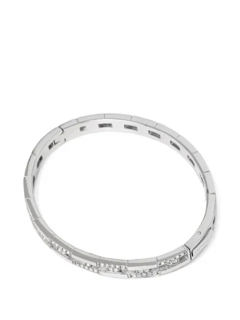 Trussardi crystal-embellished cut-out bracelet Silver TJAXC68