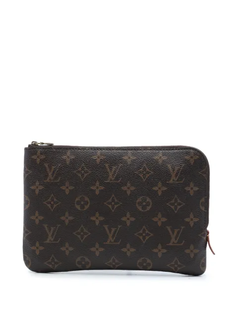 Louis Vuitton Pre-Owned 2018 Monogram Etui Voyageur PM clutch bag Brown AO8KJ21GNM58VUWU