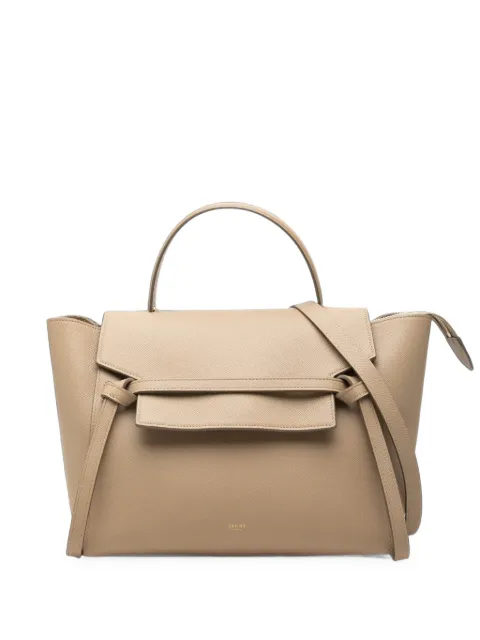 Celine Pre-Owned 2017 Mini Grained Calfskin Belt Bag satchel Neutrals 9WOK13ZF0LHUVXTY
