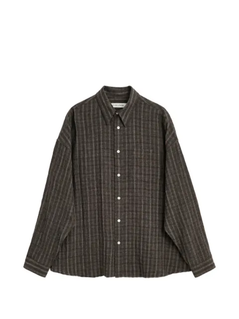 Sunflower Stable check-pattern shirt Brown 1338