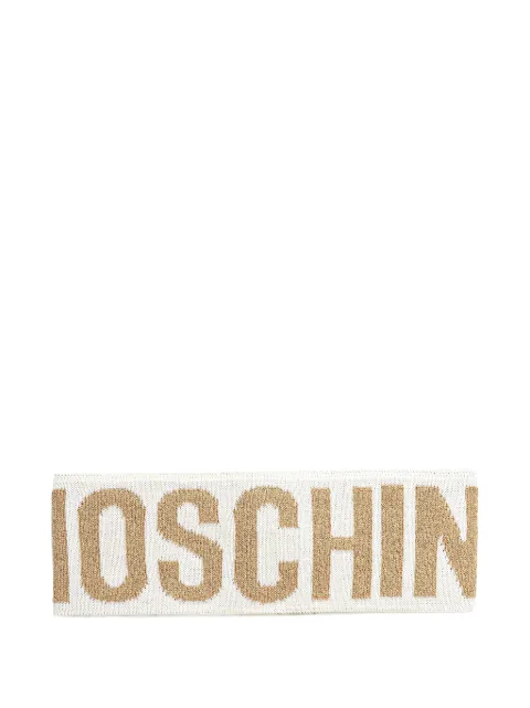 Moschino logo-embellishment headband Neutrals M233865216