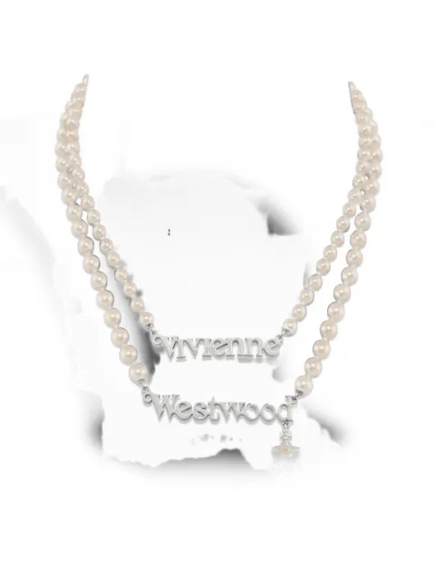 Vivienne Westwood Amelia faux-pearl necklace Silver 6301013X02P118P118