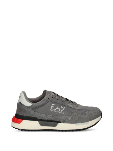 Ea7 Emporio Armani logo-print panelled sneakers Grey 7X000380AF19175