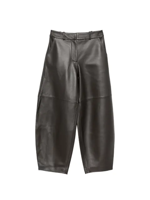Co wide-leg leather trousers Brown 5295LPLESSN
