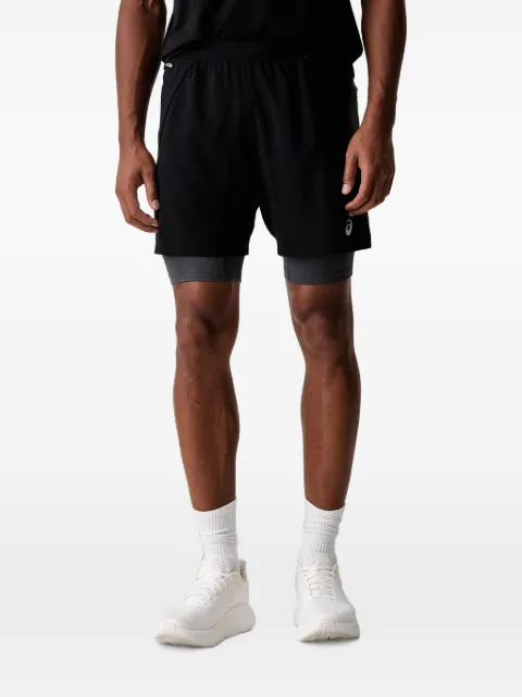 ASICS Road layered track shorts Black 2011D246