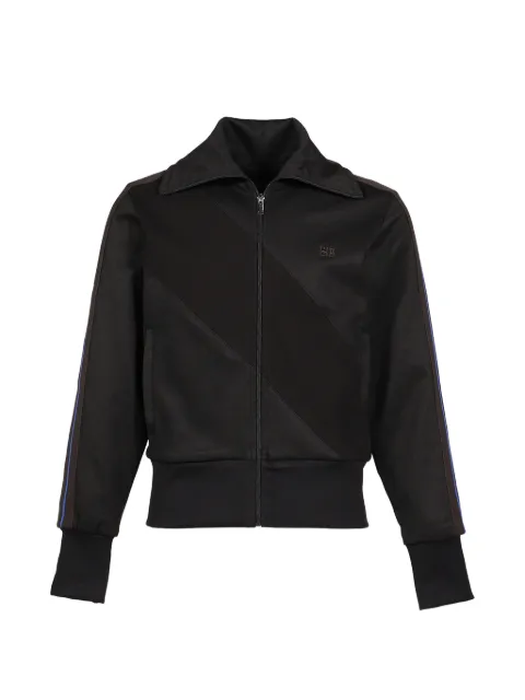 Wales Bonner logo-embroidered striped jacket Black UA26JE21JE06999