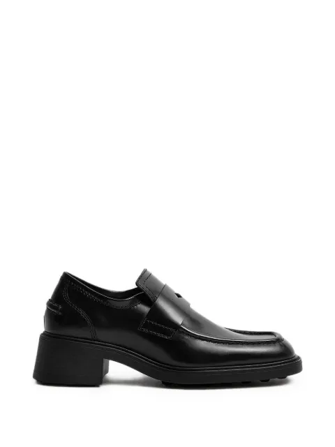 Miista Amelia square-toe block-heel loafers Black E84342