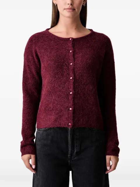 Mos Mosh MMAlmine brushed button-front cardigan Red 158680