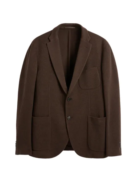 slowear Hopsack slim-fit blazer Brown 63I00840952