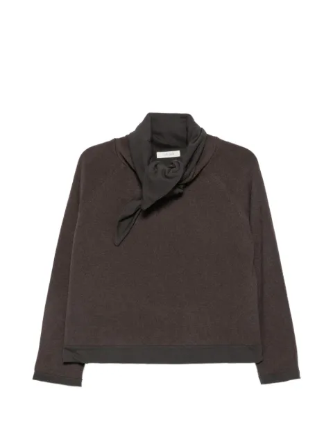 JcSophie Poppy scarf-detail raglan-sleeve sweater Brown P5426