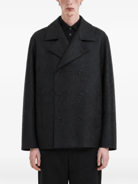 Harris Wharf London double-breasted coat Grey CG9248MLK