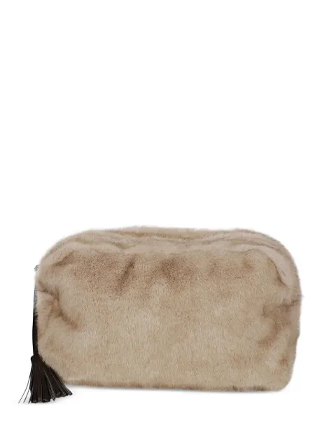 P.A.R.O.S.H. faux-fur pouch Neutrals D050714PULSE26
