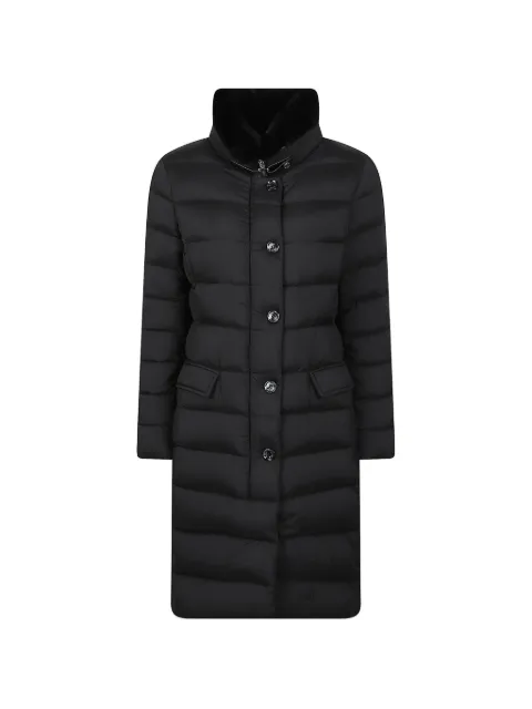 Moorer high-neck single-breasted coat Black MODGI300005TEPAT39