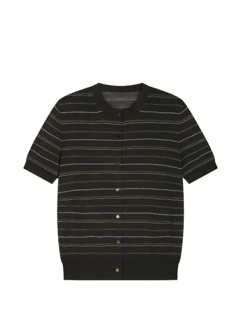 JNBY striped cotton cardigan Brown 5Q7312240