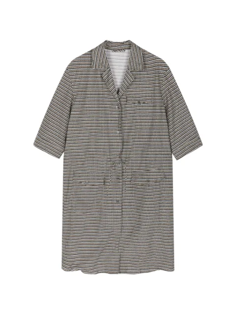 JNBY geometric-print mini dress Grey 5Q8G11930