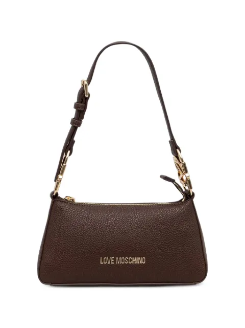 Love Moschino logo-lettering shoulder bag Brown JC4007PP1PLB0