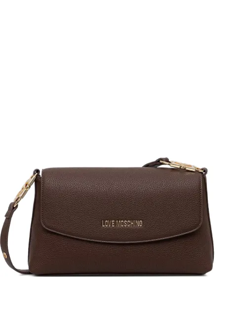 Love Moschino logo-plaque cross body bag Brown JC4017PP1PLB0