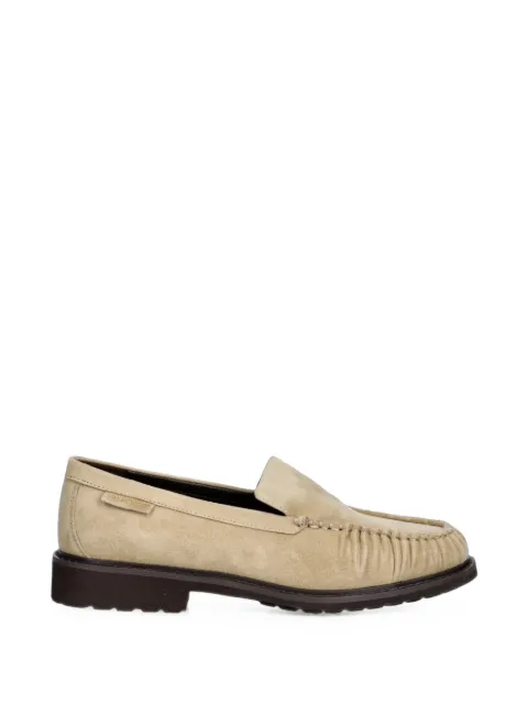 Love Moschino gathered slip-on loafers Neutrals JA10053G1PIG