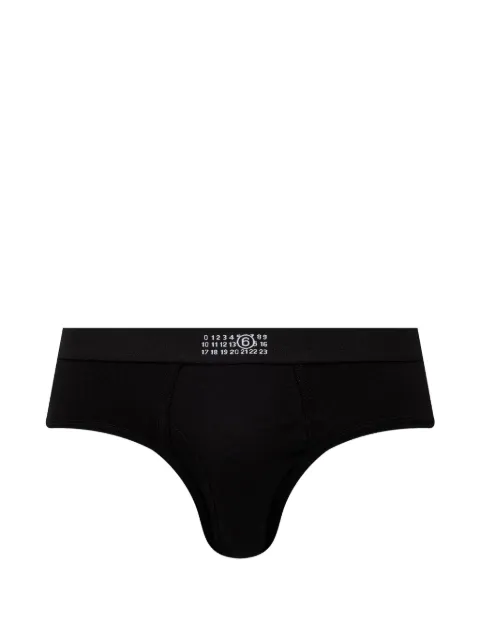 MM6 Maison Margiela briefs with cotton men's Black MJL610030