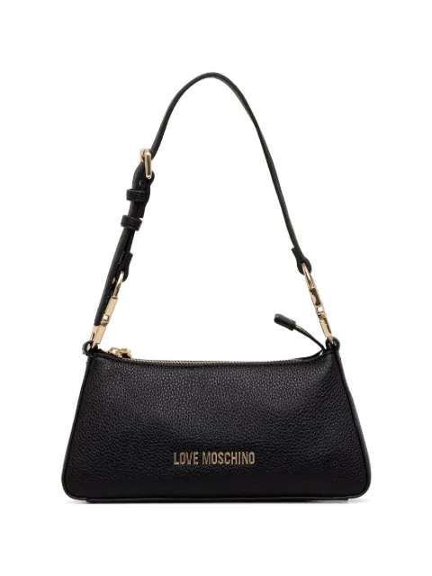 Love Moschino logo-lettering shoulder bag Black JC4007PP1PLB0