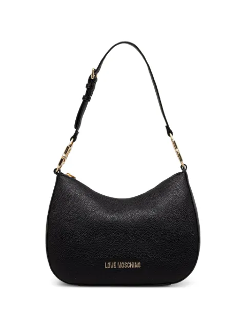 Love Moschino logo-lettering shoulder bag Black JC4012PP1PLB0