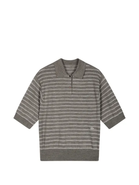LESS striped wool polo Brown 2Q8313770