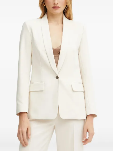 Morgan Viko.F shawl-lapel single-breasted blazer Neutrals VIKOF
