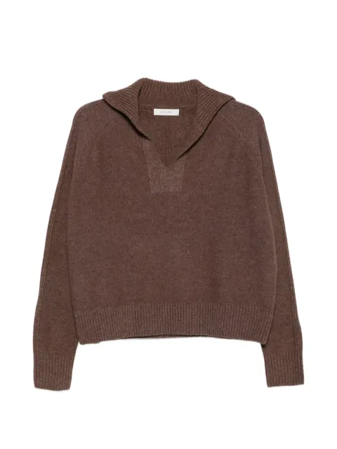 JcSophie Pilar sailor-collar raglan-sleeve sweater Brown P5413