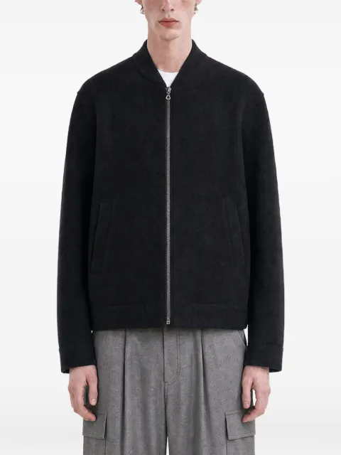Harris Wharf London boiled-wool bomber jacket Black CH9490MLC