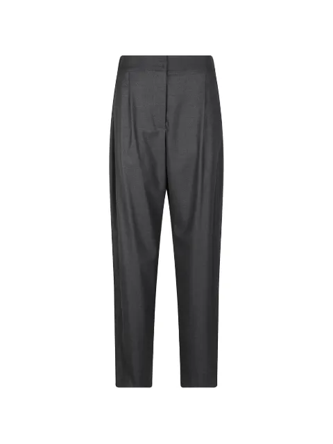 ERMANNO FIRENZE pleated-detail tapered trousers Grey D49EP003E7A