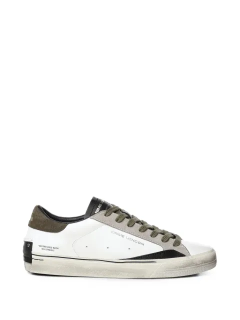 Crime London Distressed 2.0 panelled sneakers White 10054AA9