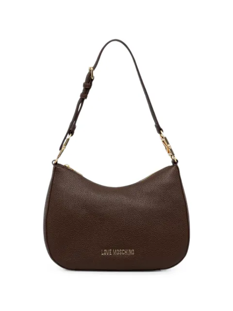 Love Moschino logo-lettering shoulder bag Brown JC4012PP1PLB0