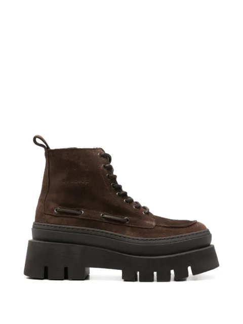 Copenhagen suede platform ankle boots Brown CPH697