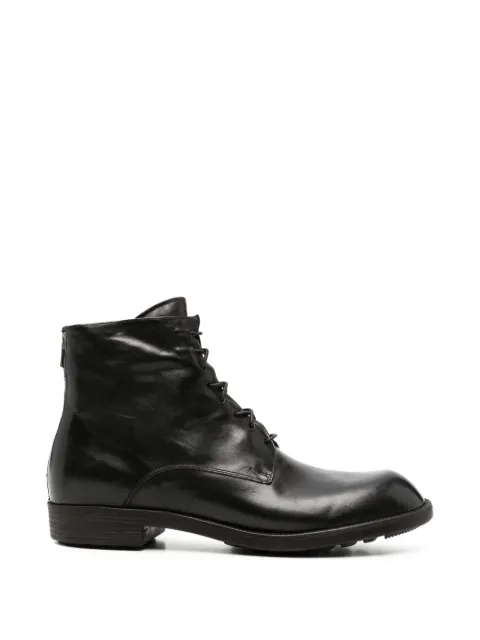 Officine Creative Diary lace-up leather ankle boots Brown DIARY010