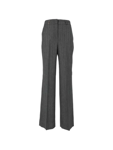 Peserico pinstriped tailored trousers Grey A04283Z03362