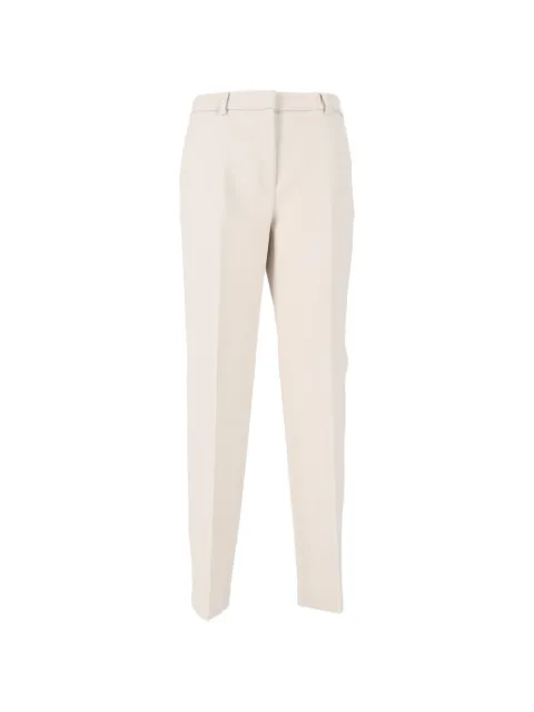 Peserico pressed-crease belt-loop trousers Neutrals A0479301934