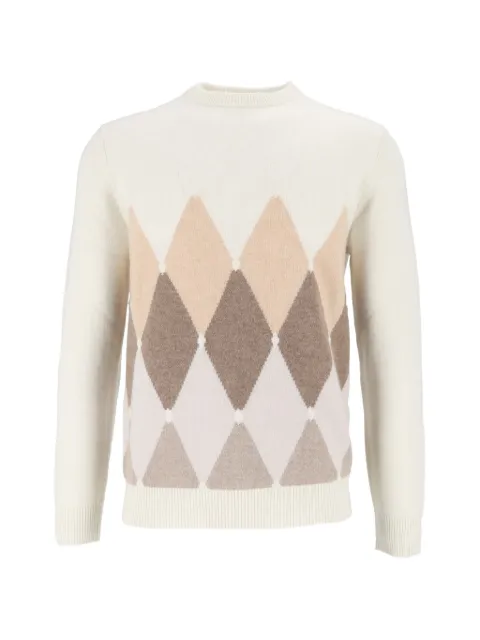 Ballantyne argyle-intarsia sweater Neutrals B2P0007K0A8