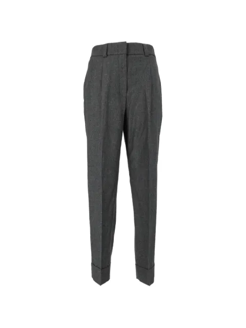 Peserico pleated turned-up trousers Grey A04316Z03359