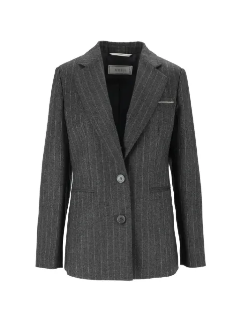 Peserico pinstripe-pattern blazer Grey A0120203362