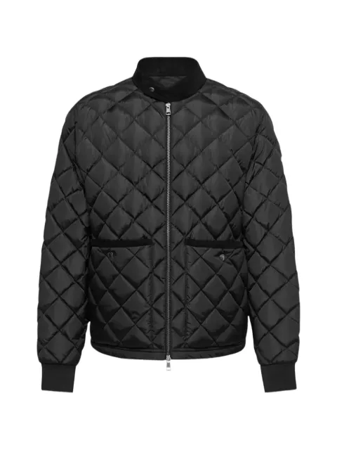 Moncler Eclal diamond-quilted jacket Black 0911A00137539ZD