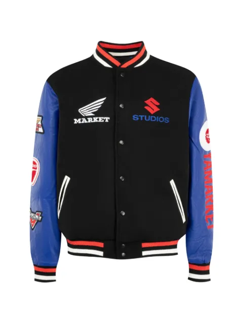MARKET Sponsorship Varsity jacket Black MKT26FWJK0973