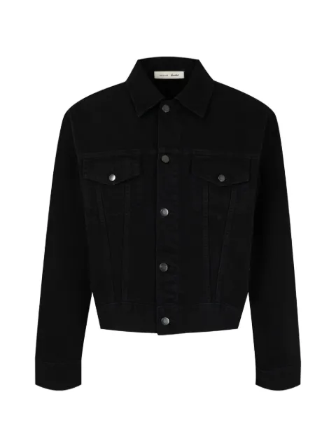 FEAR OF GOD ESSENTIALS overdyed denim jacket Black RW00343