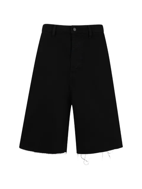 FEAR OF GOD ESSENTIALS raw-cut 5-pocket shorts Black RW00311