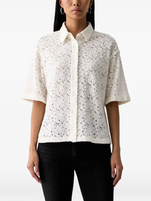 Levi's Harlie lace short-sleeve shirt White 007XJ