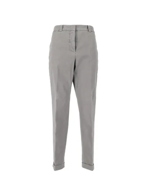 Peserico turn-up cuff trousers Grey A04680T302479