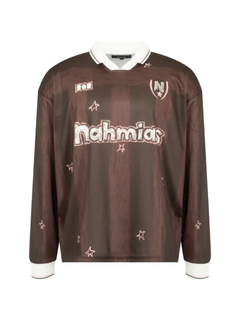 Nahmias scribble long-sleeve T-shirt Brown Y36T53200