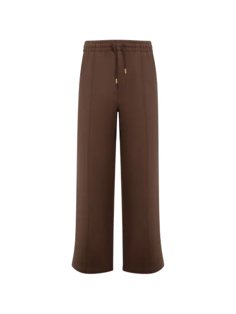 Casablanca embroidered pintuck track pants Brown MAW26JTR36101