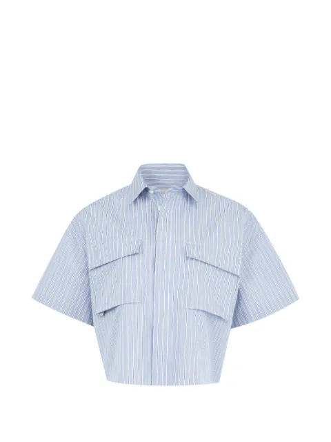 sacai striped shirt Blue SCW338