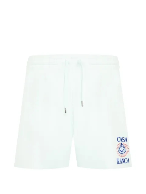 Casablanca flock-printed shorts Blue MAW26JTR00303