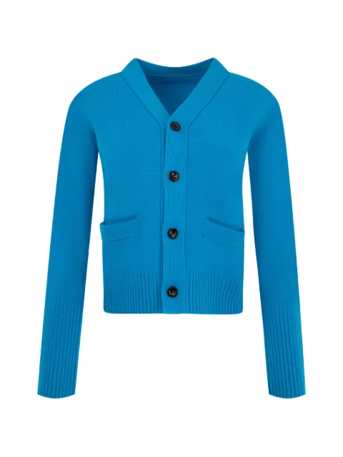 sacai ribbed-knit cardigan Blue 2608621
